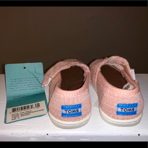 Toms Pink Flat toddler 5 - Picture 2 of 4